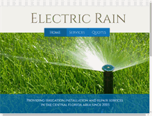 Tablet Screenshot of electricrainirrigation.com